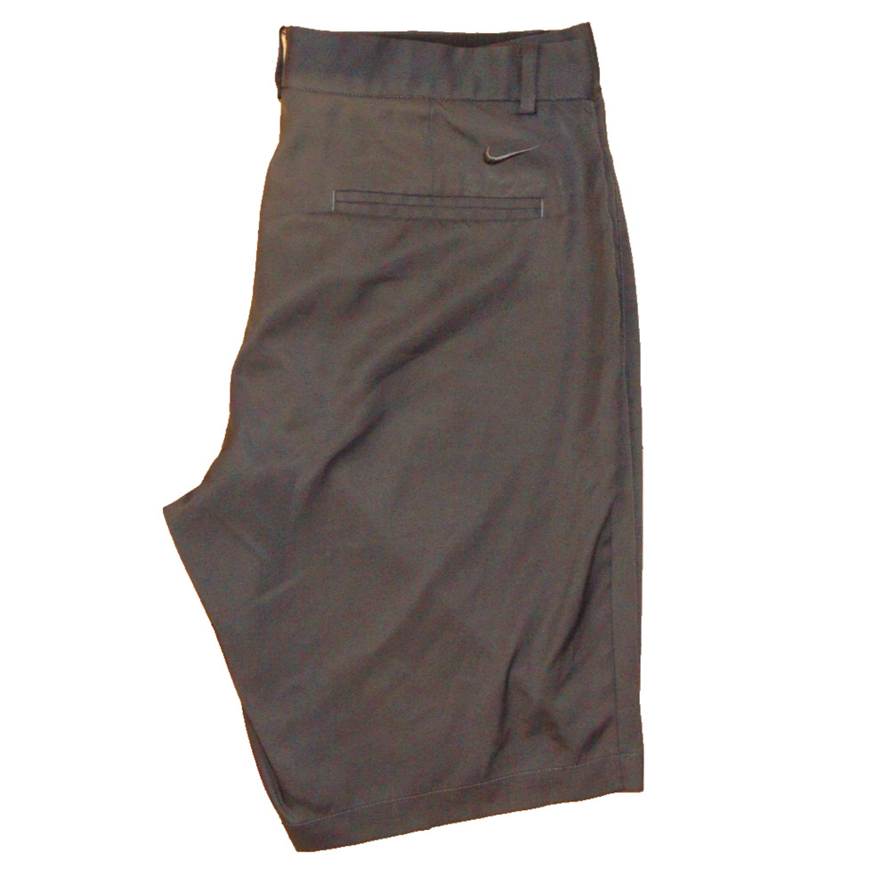 Nike Dri-FIT Men s M Golf Shorts Flat Front Charcoal Gray Moisture Wicking